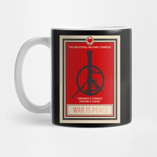 War Is Peace: George Orwell Tribute - Artistic Statement Against Media Manipulation and Militarization Mug